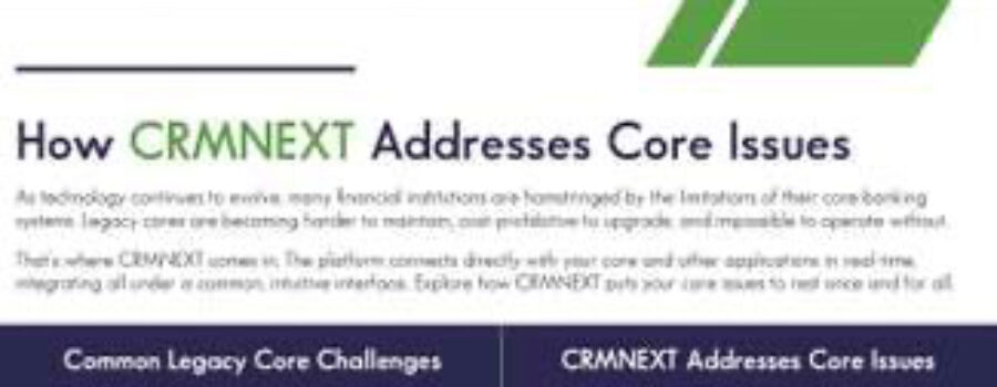 CRMNEXT Fixes Core Banking Issues